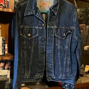 Levi's Dark Blue Denim Trucker Jacket